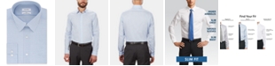 Calvin Klein Calvin Klein Men's STEEL Slim-Fit Non-Iron Performance Stretch Blue Check Dress Shirt